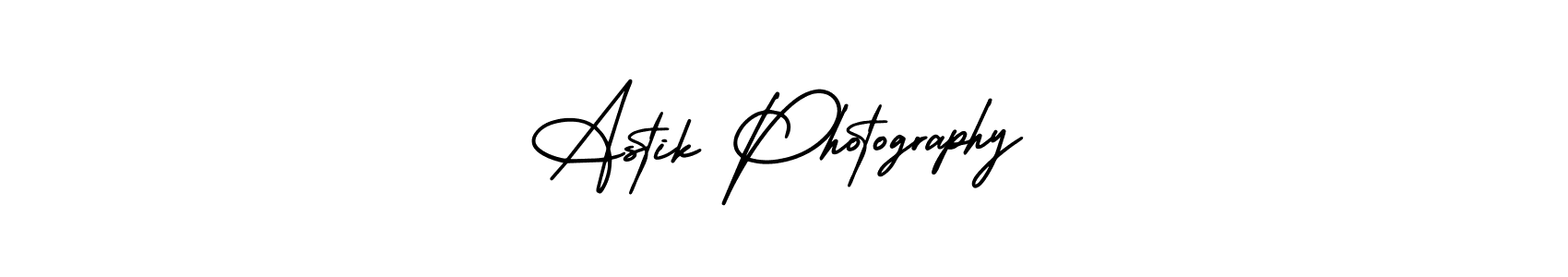 Astik Photography stylish signature style. Best Handwritten Sign (AmerikaSignatureDemo-Regular) for my name. Handwritten Signature Collection Ideas for my name Astik Photography. Astik Photography signature style 3 images and pictures png