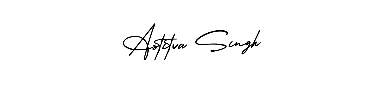 How to make Astitva Singh name signature. Use AmerikaSignatureDemo-Regular style for creating short signs online. This is the latest handwritten sign. Astitva Singh signature style 3 images and pictures png