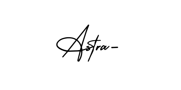 Design your own signature with our free online signature maker. With this signature software, you can create a handwritten (AmerikaSignatureDemo-Regular) signature for name Astra-. Astra- signature style 3 images and pictures png