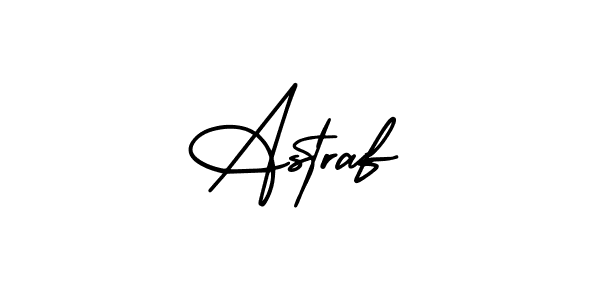 The best way (AmerikaSignatureDemo-Regular) to make a short signature is to pick only two or three words in your name. The name Astraf include a total of six letters. For converting this name. Astraf signature style 3 images and pictures png