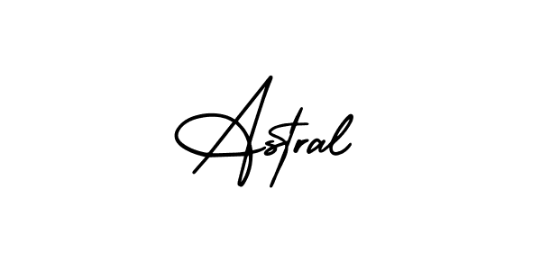 Astral stylish signature style. Best Handwritten Sign (AmerikaSignatureDemo-Regular) for my name. Handwritten Signature Collection Ideas for my name Astral. Astral signature style 3 images and pictures png