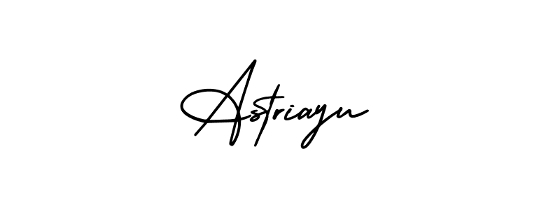 It looks lik you need a new signature style for name Astriayu. Design unique handwritten (AmerikaSignatureDemo-Regular) signature with our free signature maker in just a few clicks. Astriayu signature style 3 images and pictures png