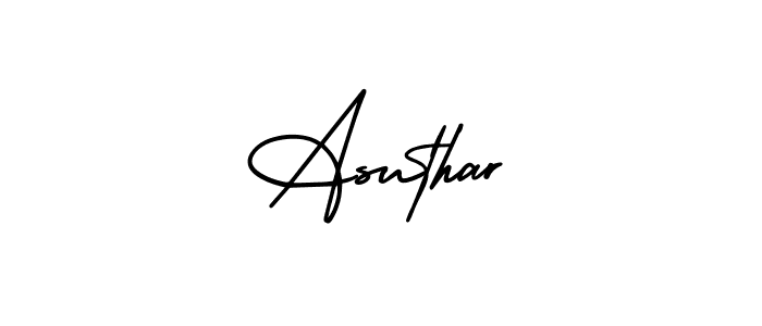 AmerikaSignatureDemo-Regular is a professional signature style that is perfect for those who want to add a touch of class to their signature. It is also a great choice for those who want to make their signature more unique. Get Asuthar name to fancy signature for free. Asuthar signature style 3 images and pictures png