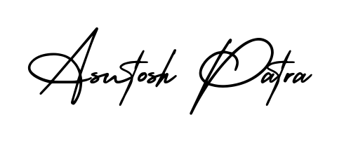 Get inspired by this graceful AmerikaSignatureDemo-Regular signature style for name Asutosh Patra. Smooth loops and balanced proportions for everyday use. Asutosh Patra signature style 3 images and pictures png