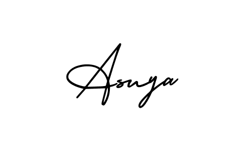 It looks lik you need a new signature style for name Asuya. Design unique handwritten (AmerikaSignatureDemo-Regular) signature with our free signature maker in just a few clicks. Asuya signature style 3 images and pictures png