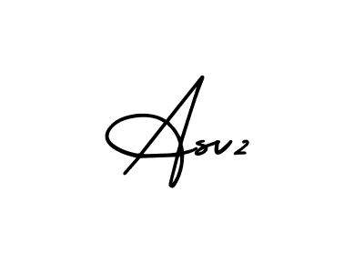 Make a beautiful signature design for name Asv2. With this signature (AmerikaSignatureDemo-Regular) style, you can create a handwritten signature for free. Asv2 signature style 3 images and pictures png