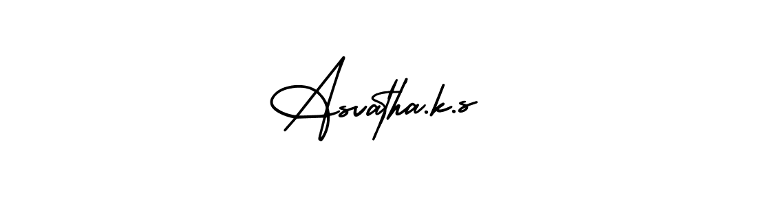 This is the best signature style for the Asvatha.k.s name. Also you like these signature font (AmerikaSignatureDemo-Regular). Mix name signature. Asvatha.k.s signature style 3 images and pictures png