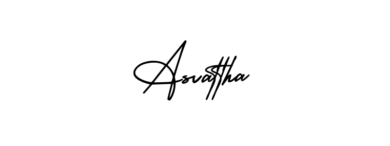 Asvattha stylish signature style. Best Handwritten Sign (AmerikaSignatureDemo-Regular) for my name. Handwritten Signature Collection Ideas for my name Asvattha. Asvattha signature style 3 images and pictures png