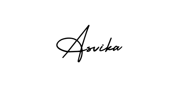 Asvika stylish signature style. Best Handwritten Sign (AmerikaSignatureDemo-Regular) for my name. Handwritten Signature Collection Ideas for my name Asvika. Asvika signature style 3 images and pictures png