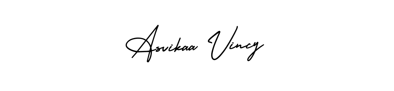 It looks lik you need a new signature style for name Asvikaa Vincy. Design unique handwritten (AmerikaSignatureDemo-Regular) signature with our free signature maker in just a few clicks. Asvikaa Vincy signature style 3 images and pictures png