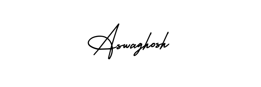 How to make Aswaghosh signature? AmerikaSignatureDemo-Regular is a professional autograph style. Create handwritten signature for Aswaghosh name. Aswaghosh signature style 3 images and pictures png