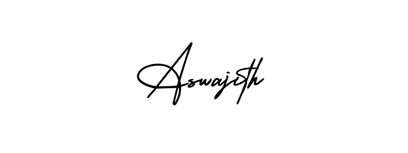 Use a signature maker to create a handwritten signature online. With this signature software, you can design (AmerikaSignatureDemo-Regular) your own signature for name Aswajith. Aswajith signature style 3 images and pictures png