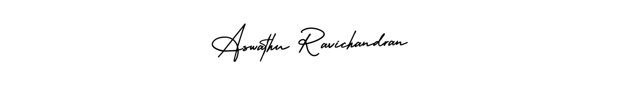 Aswathu Ravichandran stylish signature style. Best Handwritten Sign (AmerikaSignatureDemo-Regular) for my name. Handwritten Signature Collection Ideas for my name Aswathu Ravichandran. Aswathu Ravichandran signature style 3 images and pictures png
