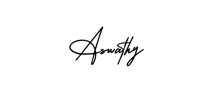 Design your own signature with our free online signature maker. With this signature software, you can create a handwritten (AmerikaSignatureDemo-Regular) signature for name Aswathy. Aswathy signature style 3 images and pictures png