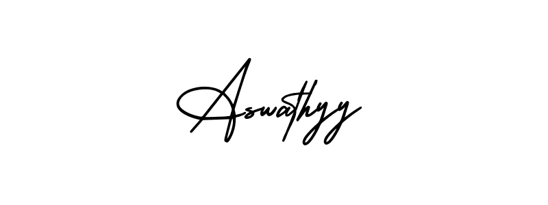 Design your own signature with our free online signature maker. With this signature software, you can create a handwritten (AmerikaSignatureDemo-Regular) signature for name Aswathyy. Aswathyy signature style 3 images and pictures png