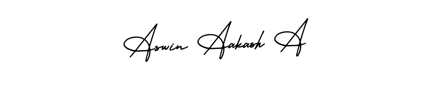 if you are searching for the best signature style for your name Aswin Aakash A. so please give up your signature search. here we have designed multiple signature styles  using AmerikaSignatureDemo-Regular. Aswin Aakash A signature style 3 images and pictures png