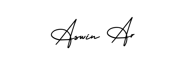 See photos of Aswin Ar official signature by Spectra . Check more albums & portfolios. Read reviews & check more about AmerikaSignatureDemo-Regular font. Aswin Ar signature style 3 images and pictures png