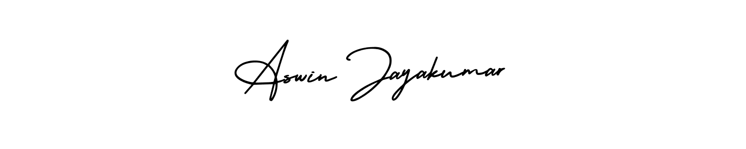 Make a beautiful signature design for name Aswin Jayakumar. With this signature (AmerikaSignatureDemo-Regular) style, you can create a handwritten signature for free. Aswin Jayakumar signature style 3 images and pictures png