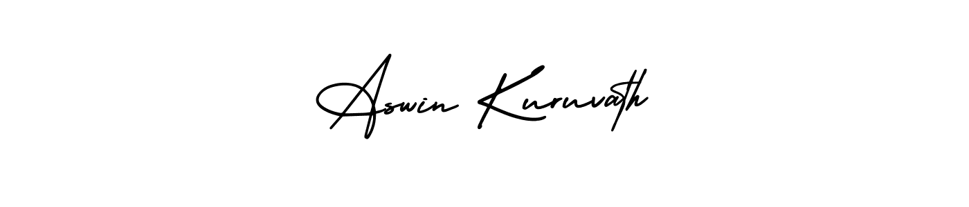 Here are the top 10 professional signature styles for the name Aswin Kuruvath. These are the best autograph styles you can use for your name. Aswin Kuruvath signature style 3 images and pictures png