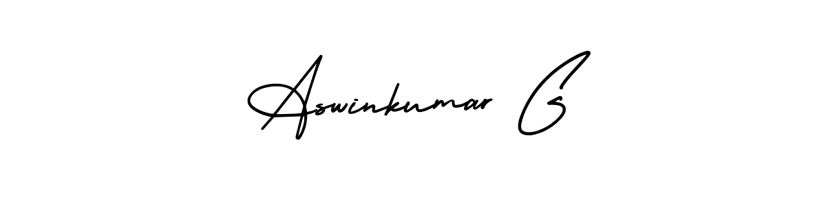 Create a beautiful signature design for name Aswinkumar G. With this signature (AmerikaSignatureDemo-Regular) fonts, you can make a handwritten signature for free. Aswinkumar G signature style 3 images and pictures png