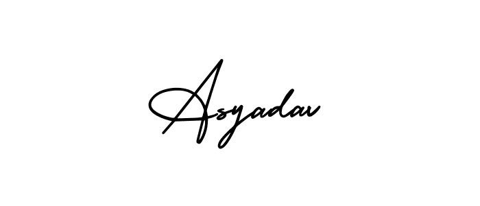 Also we have Asyadav name is the best signature style. Create professional handwritten signature collection using AmerikaSignatureDemo-Regular autograph style. Asyadav signature style 3 images and pictures png