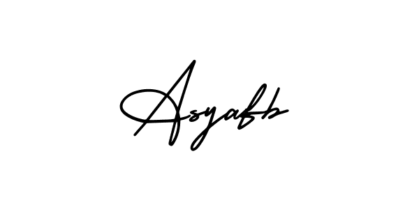 Asyafb stylish signature style. Best Handwritten Sign (AmerikaSignatureDemo-Regular) for my name. Handwritten Signature Collection Ideas for my name Asyafb. Asyafb signature style 3 images and pictures png