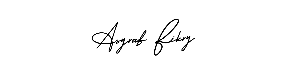 How to make Asyraf Fikry signature? AmerikaSignatureDemo-Regular is a professional autograph style. Create handwritten signature for Asyraf Fikry name. Asyraf Fikry signature style 3 images and pictures png