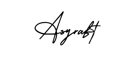 How to Draw Asyraft signature style? AmerikaSignatureDemo-Regular is a latest design signature styles for name Asyraft. Asyraft signature style 3 images and pictures png