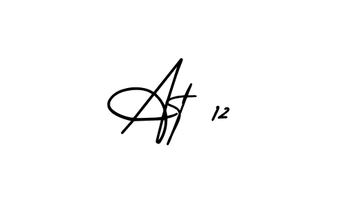 Design your own signature with our free online signature maker. With this signature software, you can create a handwritten (AmerikaSignatureDemo-Regular) signature for name At 12. At 12 signature style 3 images and pictures png