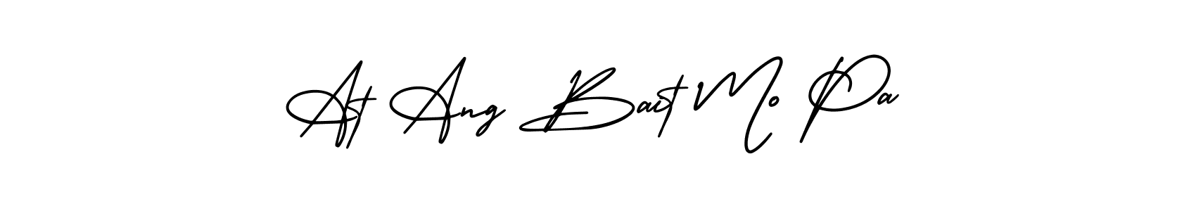 Make a beautiful signature design for name At Ang Bait Mo Pa. With this signature (AmerikaSignatureDemo-Regular) style, you can create a handwritten signature for free. At Ang Bait Mo Pa signature style 3 images and pictures png