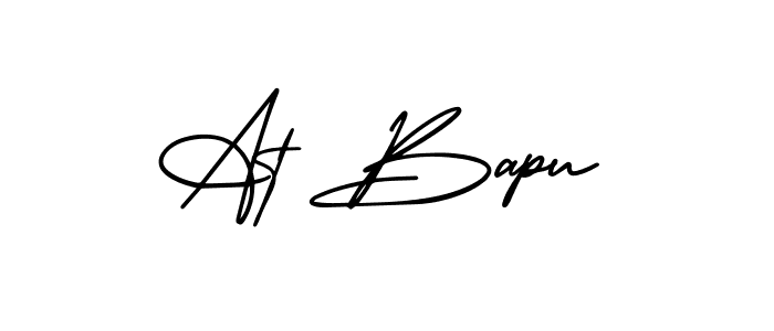 Create a beautiful signature design for name At Bapu. With this signature (AmerikaSignatureDemo-Regular) fonts, you can make a handwritten signature for free. At Bapu signature style 3 images and pictures png