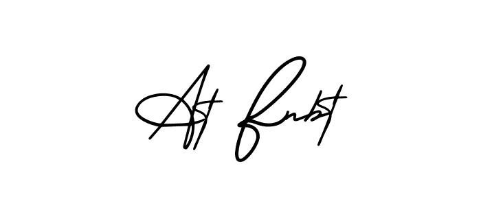 The best way (AmerikaSignatureDemo-Regular) to make a short signature is to pick only two or three words in your name. The name At Fnbt include a total of six letters. For converting this name. At Fnbt signature style 3 images and pictures png