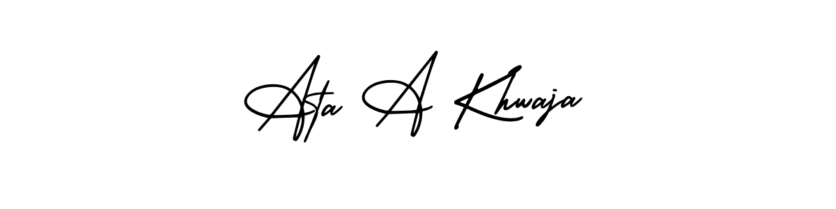 See photos of Ata A Khwaja official signature by Spectra . Check more albums & portfolios. Read reviews & check more about AmerikaSignatureDemo-Regular font. Ata A Khwaja signature style 3 images and pictures png