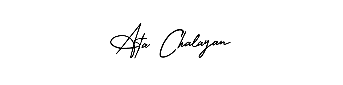 It looks lik you need a new signature style for name Ata Chalayan. Design unique handwritten (AmerikaSignatureDemo-Regular) signature with our free signature maker in just a few clicks. Ata Chalayan signature style 3 images and pictures png