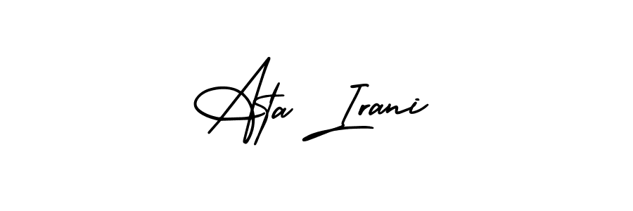 Create a beautiful signature design for name Ata Irani. With this signature (AmerikaSignatureDemo-Regular) fonts, you can make a handwritten signature for free. Ata Irani signature style 3 images and pictures png