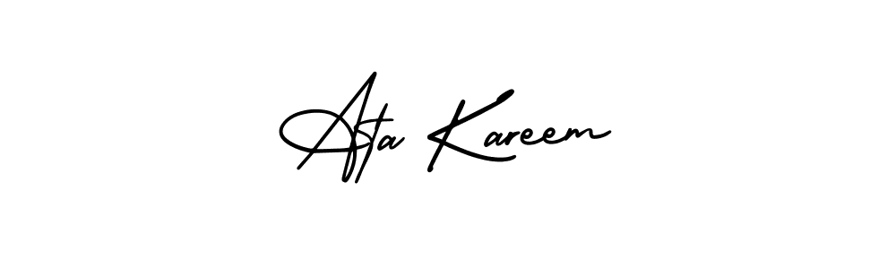 Check out images of Autograph of Ata Kareem name. Actor Ata Kareem Signature Style. AmerikaSignatureDemo-Regular is a professional sign style online. Ata Kareem signature style 3 images and pictures png