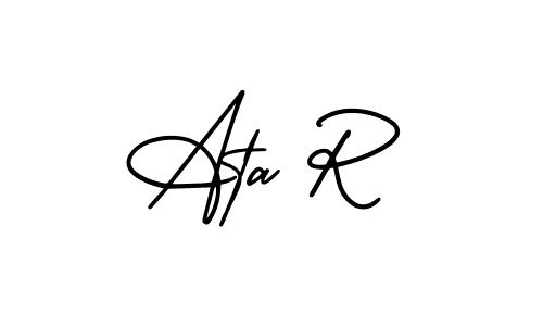 Once you've used our free online signature maker to create your best signature AmerikaSignatureDemo-Regular style, it's time to enjoy all of the benefits that Ata R name signing documents. Ata R signature style 3 images and pictures png