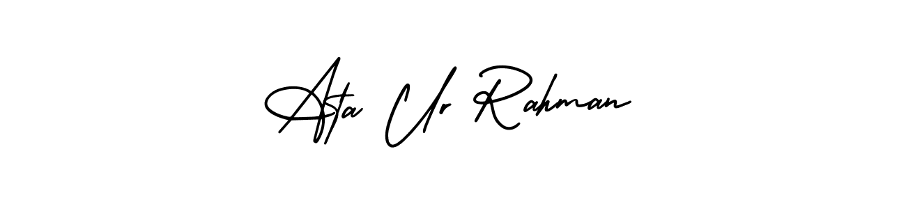 It looks lik you need a new signature style for name Ata Ur Rahman. Design unique handwritten (AmerikaSignatureDemo-Regular) signature with our free signature maker in just a few clicks. Ata Ur Rahman signature style 3 images and pictures png