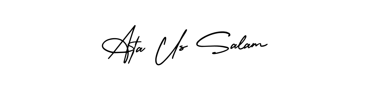 How to make Ata Us Salam signature? AmerikaSignatureDemo-Regular is a professional autograph style. Create handwritten signature for Ata Us Salam name. Ata Us Salam signature style 3 images and pictures png