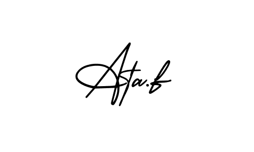 Check out images of Autograph of Ata.f name. Actor Ata.f Signature Style. AmerikaSignatureDemo-Regular is a professional sign style online. Ata.f signature style 3 images and pictures png