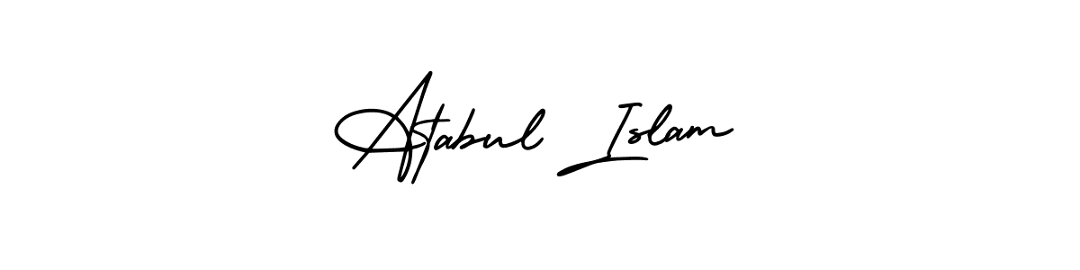 Best and Professional Signature Style for Atabul Islam. AmerikaSignatureDemo-Regular Best Signature Style Collection. Atabul Islam signature style 3 images and pictures png