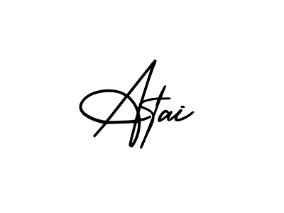 Make a beautiful signature design for name Atai. Use this online signature maker to create a handwritten signature for free. Atai signature style 3 images and pictures png