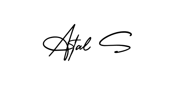 Design your own signature with our free online signature maker. With this signature software, you can create a handwritten (AmerikaSignatureDemo-Regular) signature for name Atal S. Atal S signature style 3 images and pictures png