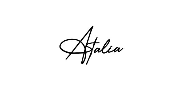 AmerikaSignatureDemo-Regular is a professional signature style that is perfect for those who want to add a touch of class to their signature. It is also a great choice for those who want to make their signature more unique. Get Atalia name to fancy signature for free. Atalia signature style 3 images and pictures png