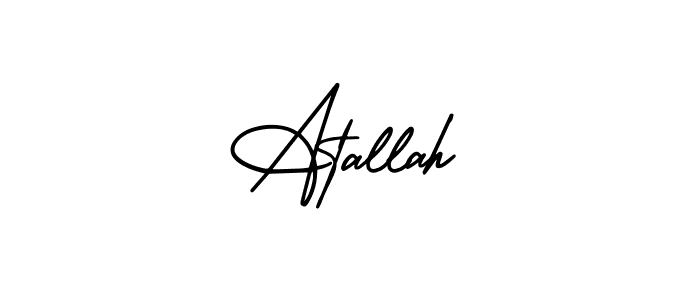 Create a beautiful signature design for name Atallah. With this signature (AmerikaSignatureDemo-Regular) fonts, you can make a handwritten signature for free. Atallah signature style 3 images and pictures png