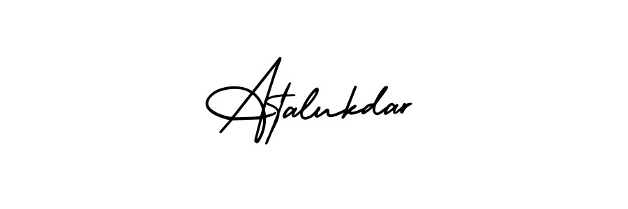 Create a beautiful signature design for name Atalukdar. With this signature (AmerikaSignatureDemo-Regular) fonts, you can make a handwritten signature for free. Atalukdar signature style 3 images and pictures png