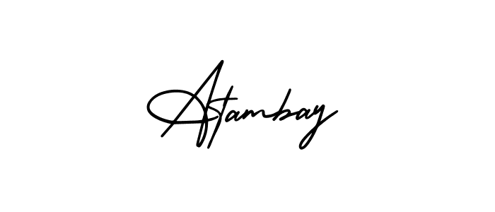 Check out images of Autograph of Atambay name. Actor Atambay Signature Style. AmerikaSignatureDemo-Regular is a professional sign style online. Atambay signature style 3 images and pictures png