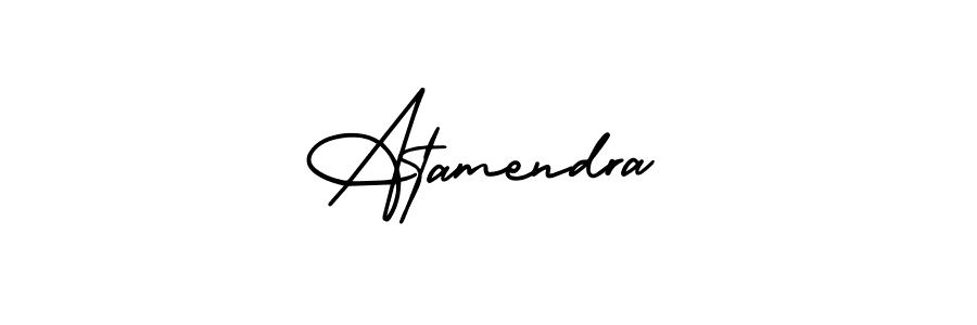 This is the best signature style for the Atamendra name. Also you like these signature font (AmerikaSignatureDemo-Regular). Mix name signature. Atamendra signature style 3 images and pictures png