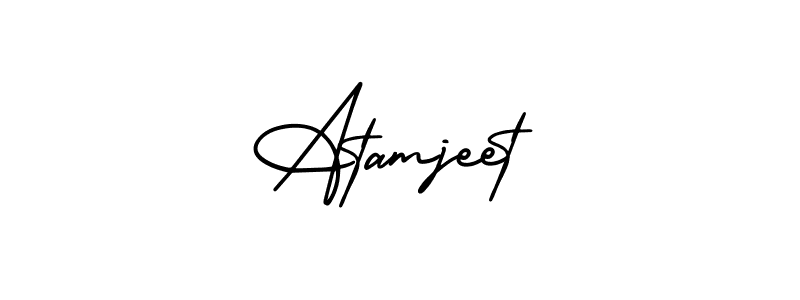How to Draw Atamjeet signature style? AmerikaSignatureDemo-Regular is a latest design signature styles for name Atamjeet. Atamjeet signature style 3 images and pictures png
