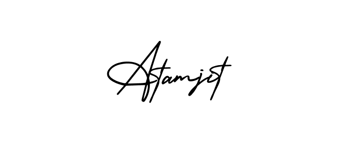 Best and Professional Signature Style for Atamjit. AmerikaSignatureDemo-Regular Best Signature Style Collection. Atamjit signature style 3 images and pictures png